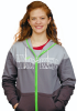 Wicked the Broadway Musical - Logo Color Block Zippered Hoodie 
